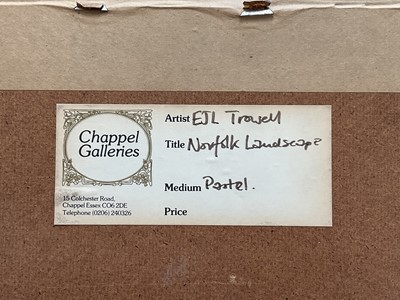 Lot 1060 - *Jonathan Trowell (1938-2013) pastel - Norfolk Landscape, signed, 47cm x 64cm, in glazed frame. Provenance: Chappel Galleries