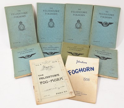 Lot 841 - The Felixstowe Fog-Horn, group of ten rare airbase publications, 1929-1956