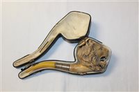 Lot 4076 - Large late 19th century meerschaum pipe...