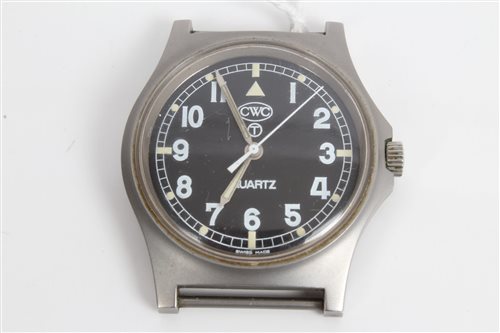 Lot 3423 - CWC military wristWatches with quartz movement,...