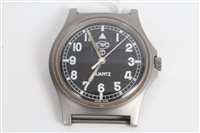 Lot 3423 - CWC military wristWatches with quartz movement,...