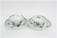 Lot 2206 - Two 18th century Worcester porcelain tea bowls...