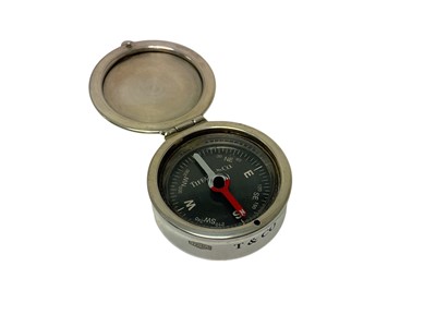 Lot 315 - Tiffany & Co. silver pocket compass