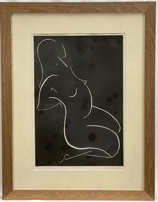 Lot 1129 - Gay Hutchings, contemporary, two signed limited edition screenprints - Nude I and Nude II, 2/25 and 10/25, signed and dated 1979
