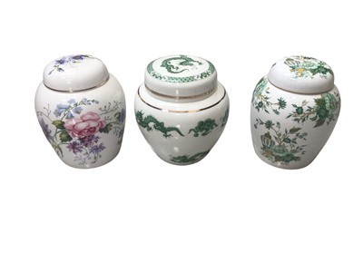 Lot 5061 - Three boxes of ginger jars to include Crown Staffordshire, Masons and Wedgwood