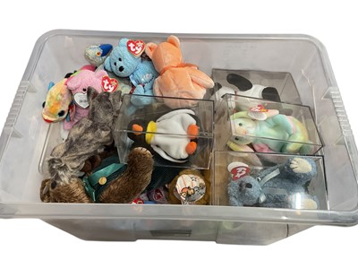 Lot 1724 - Beanie Baby collection various dates, bears, fish, dogs etc. (50)