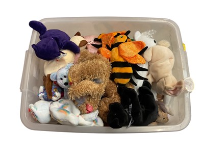 Lot 1726 - Beanie Baby selection including Footie, Baldy. Slayer, Smart, November Happy Birthday etc