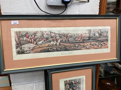 Lot 1257 - Set of four modern coloured hunting prints, (4).