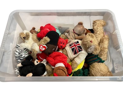 Lot 1735 - Beanie Babies including Grant, Grover Gold, Hippty, Beak, Ariel, March Birthday etc.(50)