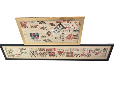 Lot 5199 - Two crochet samplers
