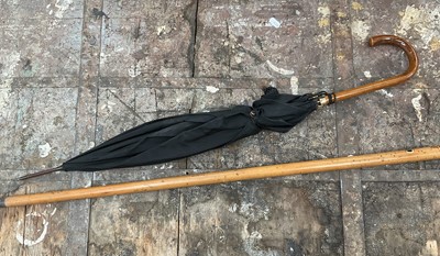 Lot 139 - Umbrella and Georgian cane