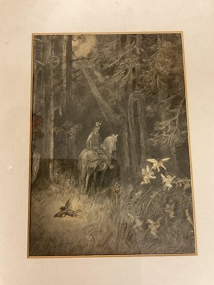 Lot 5198 - Edwardian watercolour fairy dell