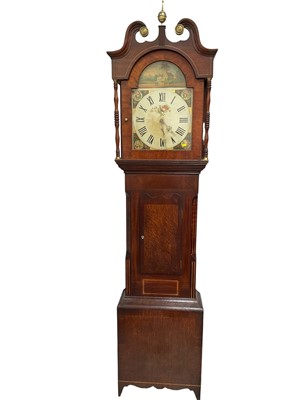 Lot 5212 - Early 19th century north country mahogany and oak longcase