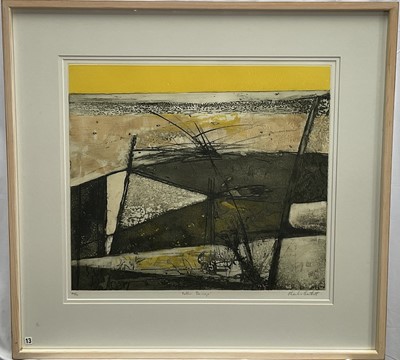 Lot 4 - Charles Bartlett (1921-2014) signed limited edition etching and aquatint - Yellow seascape, 46/50