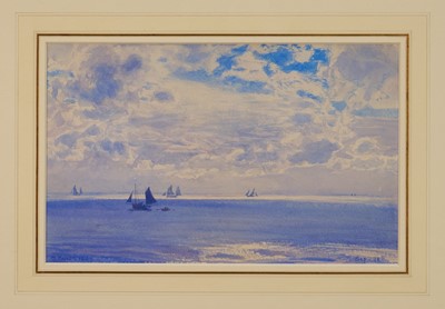 Lot 1094 - Henry Moore (1831-1895) watercolour - Marine Scene, signed and dated 1887, 19cm x 29.5cm, in glazed gilt frame