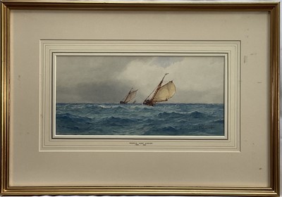 Lot 48 - Frederick James Aldridge (1850-1933) watercolour- Marine scene, signed, David Jones Gallery label verso