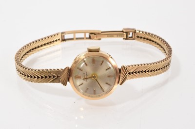 Lot 785 - 1960s Gerard Peregaux 9ct gold wristwatch on 9ct gold bracelet