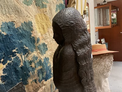 Lot 1514 - *Sir Charles Thomas Wheeler (1892-1974) carved wooden sculpture - The Madonna, believed to be a portrayal of his wife, Muriel, a sculptor and painter in her own right, NB: Wheeler was the...