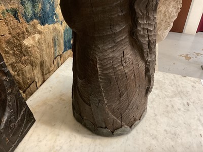 Lot 1514 - *Sir Charles Thomas Wheeler (1892-1974) carved wooden sculpture - The Madonna, believed to be a portrayal of his wife, Muriel, a sculptor and painter in her own right, NB: Wheeler was the...