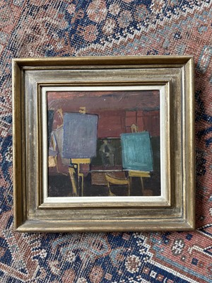 Lot 1543 - *Terry Frost (1915-2003) oil on panel - The Studio, signed, framed Provenance: Austin Desmond Fine Art Ltd., 28th February 1989