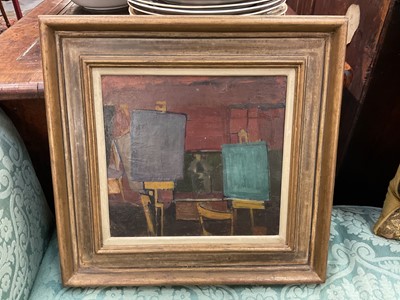 Lot 1543 - *Terry Frost (1915-2003) oil on panel - The Studio, signed, framed Provenance: Austin Desmond Fine Art Ltd., 28th February 1989