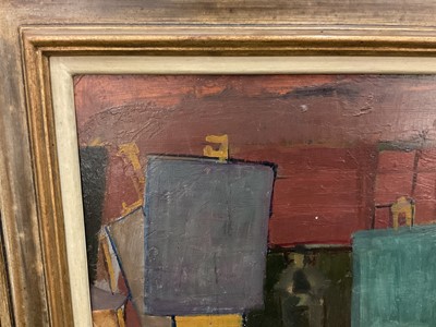 Lot 1543 - *Terry Frost (1915-2003) oil on panel - The Studio, signed, framed Provenance: Austin Desmond Fine Art Ltd., 28th February 1989