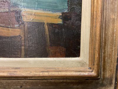 Lot 1543 - *Terry Frost (1915-2003) oil on panel - The Studio, signed, framed Provenance: Austin Desmond Fine Art Ltd., 28th February 1989