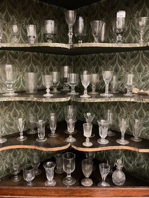 Lot 1647 - Antique drinking glasses