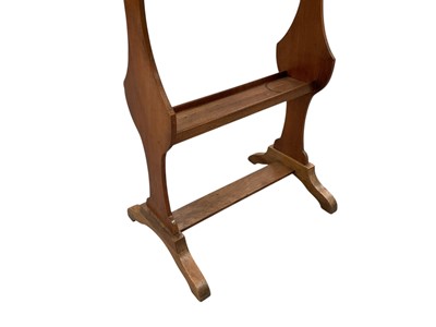 Lot 1616 - French walnut Tricoteuse table with rectangular top above a frieze drawer, on shaped end standards