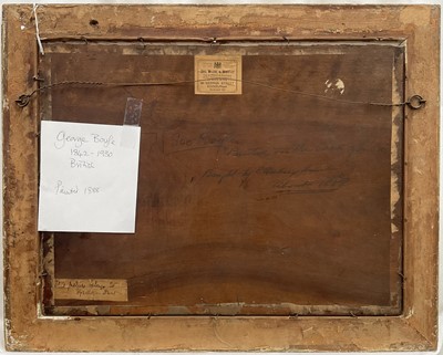 Lot 1561 - George A. Boyle (1842-1930) oil on panel - figure in an orchard, inscribed verso, 32cm x 43cm, in gilt frame