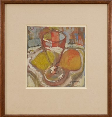 Lot 1565 - William Senior watercolour - Still Life with Wine Glass, signed, in glazed frame