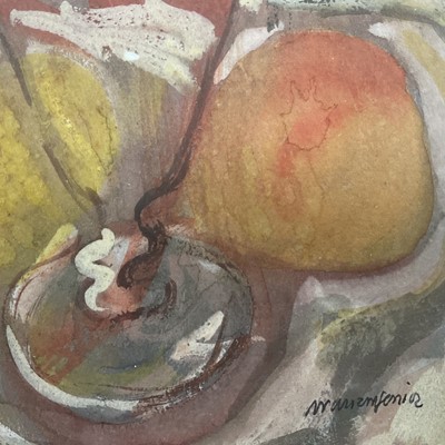 Lot 1565 - William Senior watercolour - Still Life with Wine Glass, signed, in glazed frame