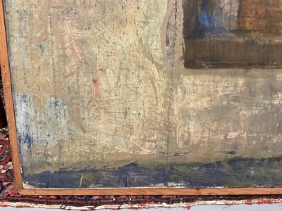 Lot 1587 - *Dorothy Steele (1927-2002) oil on canvas - The Fishmonger, framed