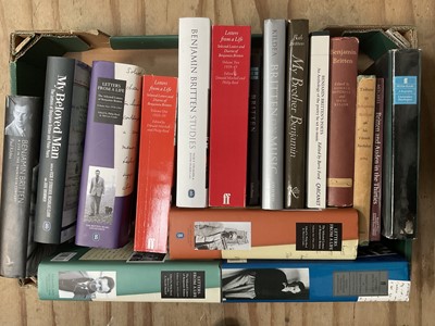 Lot 1330 - Collection of books relating to Benjamin Britten