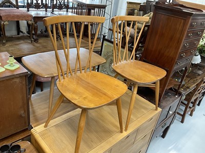 Lot 5202 - Pair of Ercol splat back side chairs