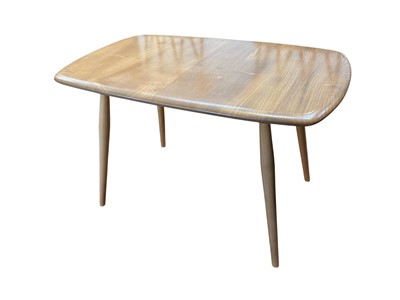Lot 5205 - Ercol golden dawn elm side table, 72cm wide x 44cm deep x 45cm high