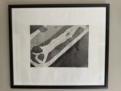 Lot 1697 - Nancy Sharp (1909-2001) signed limited edition etching - 'Having a Bath', 37/50, 47cm x 57cm, in glazed frame