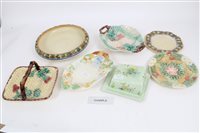 Lot 2223 - Collection of Majolica pottery, Beswick...