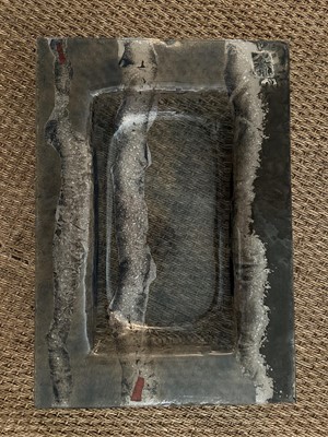 Lot 1598 - St Ives glass dish of rectangular form, 50cm x 35cm