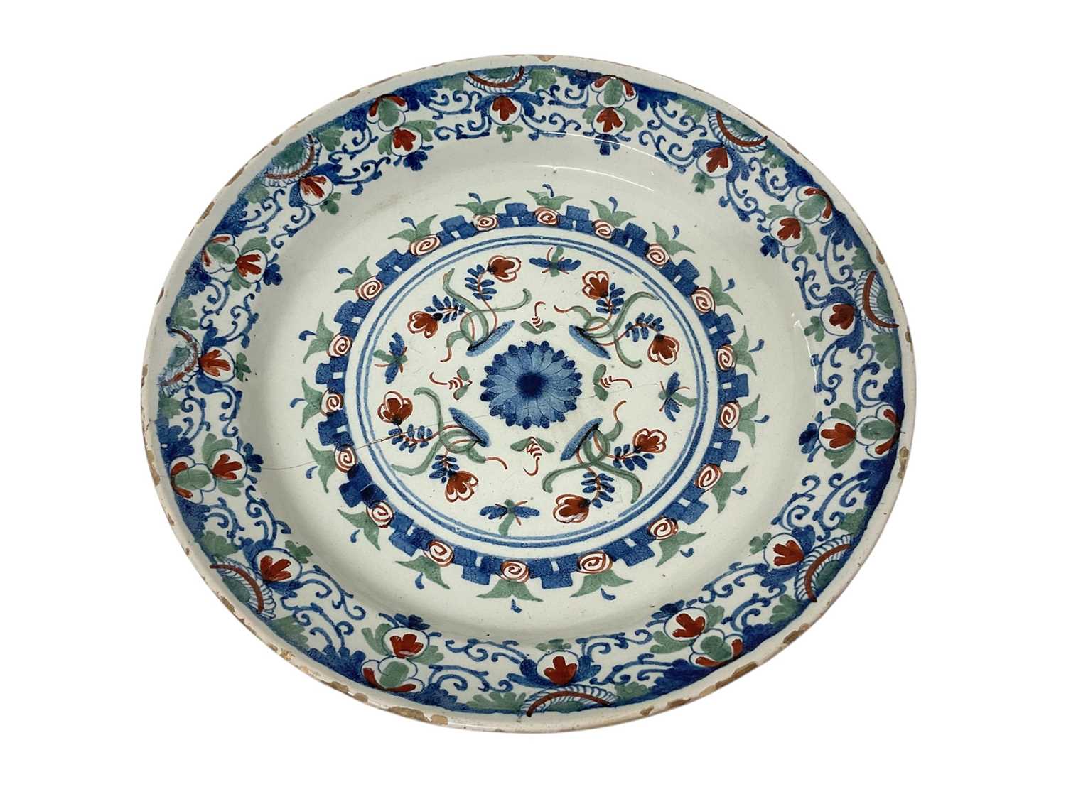 Lot 1603 - Tin glazed plate