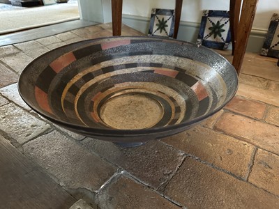 Lot 1607 - Sutton Taylor pottery bowl, 42.5cm diameter x 18.5cm high