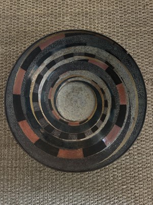 Lot 1607 - Sutton Taylor pottery bowl, 42.5cm diameter x 18.5cm high