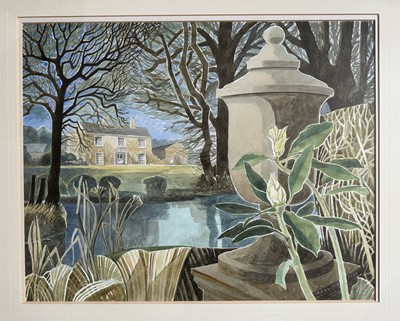 Lot 1727 - *Reginald James Lloyd (1926-2020) watercolour - Moat House, signed and dated 1997, in glazed frame