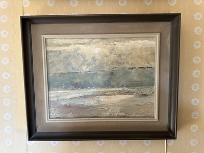Lot 1737 - *Robert Sadler (1909-2001) acrylic on board - Across The Weald, signed, 30cm x 40cm, in painted frame. Exhibited: Studio Exhibition 1980