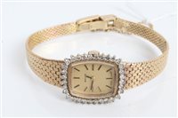 Lot 3487 - Ladies' Baylor gold (9ct) wristWatches with a...