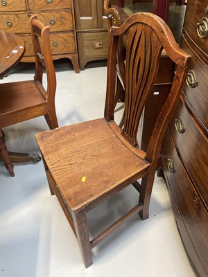 Lot 5313 - Collection of seven various chairs including 19th century elm and mahogany and others