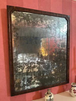 Lot 1755 - 18th century walnut framed mirror with original plate