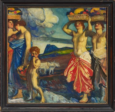 Lot 1797 - Maurice William Greiffenhagen (1862-1931) oil on canvas - The Fruit Carriers, framed Provenance: Sotheby Parke Bernet & Co., New Bond Street, 30th March 1982, lot 255
