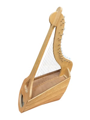 Lot 2737 - Handmade harp with 14 strings, by Con S. Rendell, Manningtree