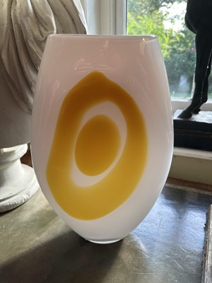 Lot 1827 - Tim Waldegrave, art glass vase, 2004, 35.5cm high